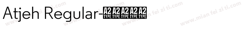 Atjeh Regular字体转换